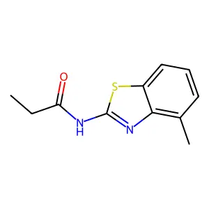 N-(4-methylbenzo[d]thiazol-2-yl)propionamide structure