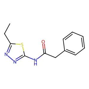 N-(5-ethyl-1,3,4-thiadiazol-2-yl)-2-phenylacetamide structure