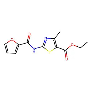 Ethyl 2-(furan-2-carboxamido)-4-methylthiazole-5-carboxylate structure