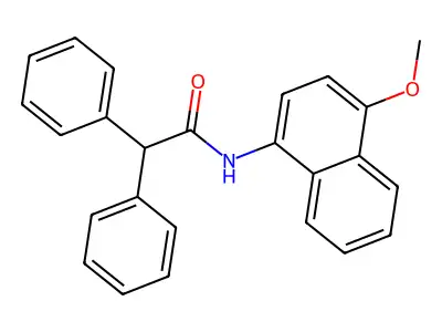 N-(4-methoxynaphthalen-1-yl)-2,2-diphenylacetamide structure