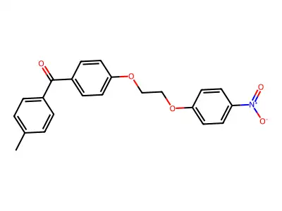 (4-(2-(4-Nitrophenoxy)ethoxy)phenyl)(p-tolyl)methanone structure