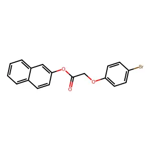 Naphthalen-2-yl 2-(4-bromophenoxy)acetate structure