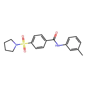 4-(pyrrolidin-1-ylsulfonyl)-N-(m-tolyl)benzamide structure