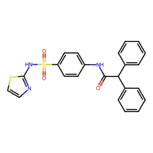 2,2-Diphenyl-N-(4-(1,3-thiazol-2-ylsulfamoyl)phenyl)acetamide structure