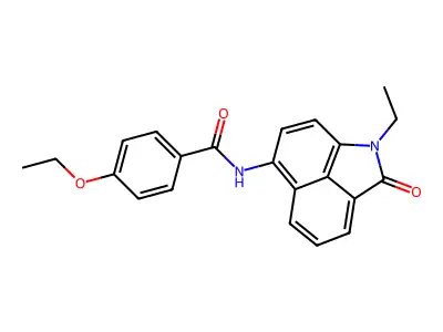 4-ethoxy-N-(1-ethyl-2-oxo-1,2-dihydrobenzo[cd]indol-6-yl)benzamide structure
