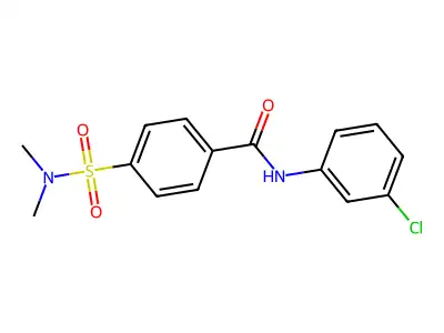 N-(3-chlorophenyl)-4-(dimethylsulfamoyl)benzamide structure