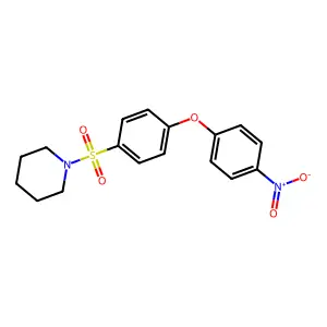 1-[4-(4-Nitrophenoxy)phenyl]sulfonylpiperidine structure