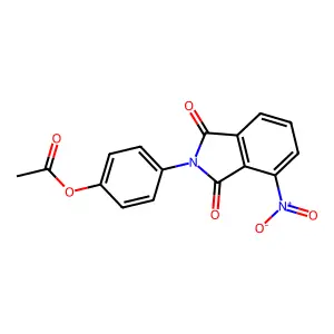 4-(4-Nitro-1,3-dioxoisoindolin-2-yl)phenyl acetate structure
