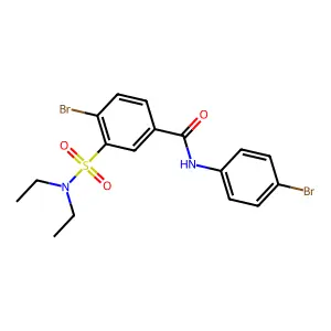 4-bromo-N-(4-bromophenyl)-3-(diethylsulfamoyl)benzamide structure