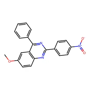 6-Methoxy-2-(4-nitrophenyl)-4-phenylquinazoline structure