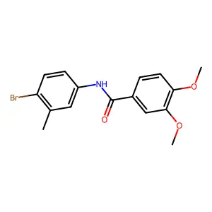 N-(4-bromo-3-methylphenyl)-3,4-dimethoxybenzamide structure