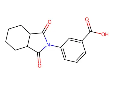 3-(1,3-Dioxohexahydro-1H-isoindol-2(3H)-yl)benzoic acid structure