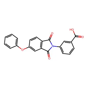 3-(1,3-dioxo-5-phenoxy-1,3-dihydro-2H-isoindol-2-yl)benzoic acid structure
