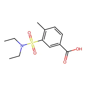 3-[(Diethylamino)sulfonyl]-4-methylbenzoic acid structure