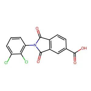 2-(2,3-Dichlorophenyl)-1,3-dioxoisoindoline-5-carboxylic acid structure
