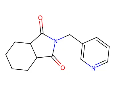 2-(Pyridin-3-ylmethyl)-3a,4,5,6,7,7a-hexahydroisoindole-1,3-dione structure