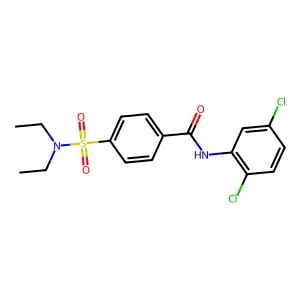 N-(2,5-dichlorophenyl)-4-(diethylsulfamoyl)benzamide structure