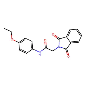 2-(1,3-dioxo-1,3-dihydro-2H-isoindol-2-yl)-N-(4-ethoxyphenyl)acetamide structure