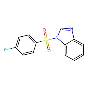 1-(4-Fluorophenyl)sulfonylbenzimidazole structure