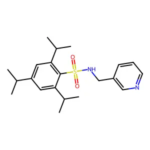 2,4,6-Triisopropyl-N-pyridin-3-ylmethyl-benzenesulfonamide structure