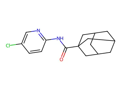 N-(5-chloropyridin-2-yl)adamantane-1-carboxamide structure
