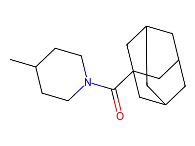 1-(1-Adamantylcarbonyl)-4-methylpiperidine structure