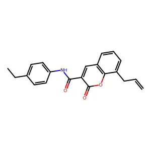 8-allyl-N-(4-ethylphenyl)-2-oxo-2H-chromene-3-carboxamide structure