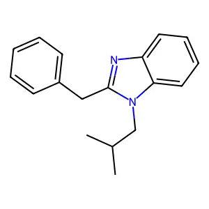 2-Benzyl-1-(2-methylpropyl)benzimidazole structure