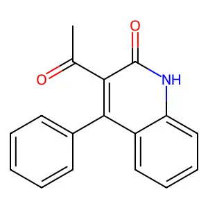 3-Acetyl-4-phenyl-1H-quinolin-2-one structure