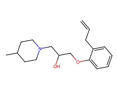 1-(2-Allyl-phenoxy)-3-(4-methyl-piperidin-1-yl)-propan-2-ol structure