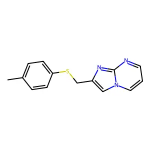 2-((p-Tolylthio)methyl)imidazo[1,2-a]pyrimidine structure