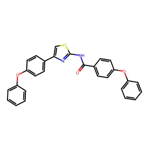4-phenoxy-N-[4-(4-phenoxyphenyl)-1,3-thiazol-2-yl]benzamide structure