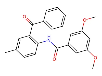 N-(2-benzoyl-4-methylphenyl)-3,5-dimethoxybenzamide structure