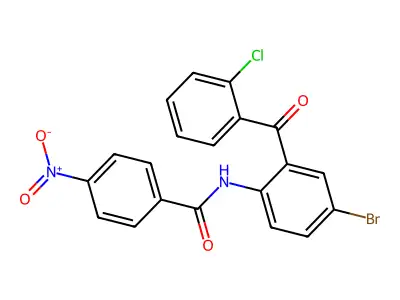 N-[4-bromo-2-(2-chlorobenzoyl)phenyl]-4-nitrobenzamide structure