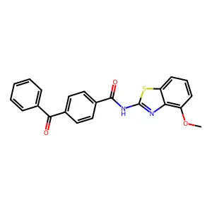 4-benzoyl-N-(4-methoxy-1,3-benzothiazol-2-yl)benzamide structure