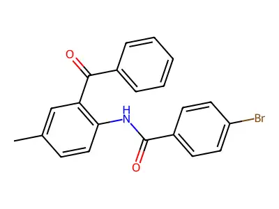 N-(2-benzoyl-4-methylphenyl)-4-bromobenzamide structure