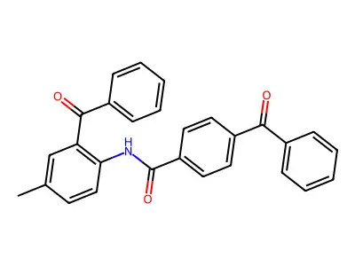 4-benzoyl-N-(2-benzoyl-4-methylphenyl)benzamide structure