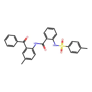N-(2-Benzoyl-4-methylphenyl)-2-(4-methylbenzenesulfonamido)benzamide structure