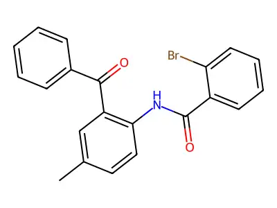 N-(2-benzoyl-4-methylphenyl)-2-bromobenzamide structure