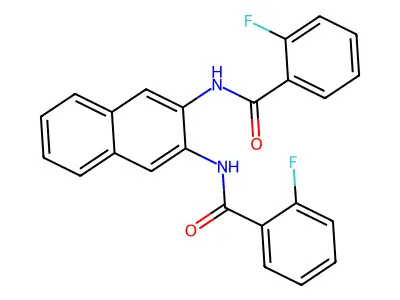 2-Fluoro-N-[3-(2-fluorobenzamido)naphthalen-2-YL]benzamide structure