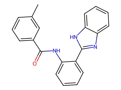 N-[2-(1H-benzimidazol-2-yl)phenyl]-3-methylbenzamide structure