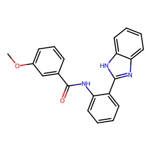 N-[2-(1H-benzimidazol-2-yl)phenyl]-3-methoxybenzamide structure