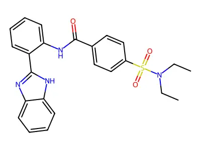 N-[2-(1H-benzimidazol-2-yl)phenyl]-4-(diethylsulfamoyl)benzamide structure