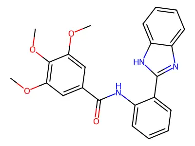 N-(2-(1H-benzo[d]imidazol-2-yl)phenyl)-3,4,5-trimethoxybenzamide structure