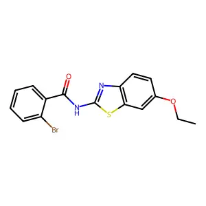 2-bromo-N-(6-ethoxy-1,3-benzothiazol-2-yl)benzamide structure