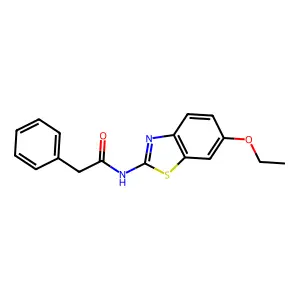 N-(6-ethoxy-1,3-benzothiazol-2-yl)-2-phenylacetamide structure