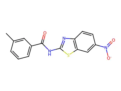 3-methyl-N-(6-nitro-1,3-benzothiazol-2-yl)benzamide structure