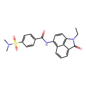 4-(dimethylsulfamoyl)-N-(1-ethyl-2-oxo-6-benzo[cd]indolyl)benzamide structure