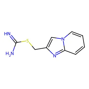 Imidazo[1,2-a]pyridin-2-ylmethyl carbamimidothioate structure