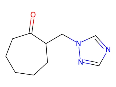 2-(1H-1,2,4-triazol-1-ylmethyl)cycloheptanone structure